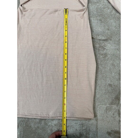 Hot Miami style NUDE V NECK KNOTTED CUT OUT LONG SLEEVE DRESS Size L - Picture 8 of 12